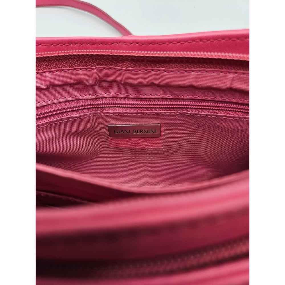 Giani Bernini Women's Pink‎ Crossbody Bag Purse Pockets Zippers Strap Removes - Picture 10 of 14